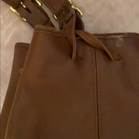 Authentic Brown Coach Leather Handbag - Picture 6 of 9